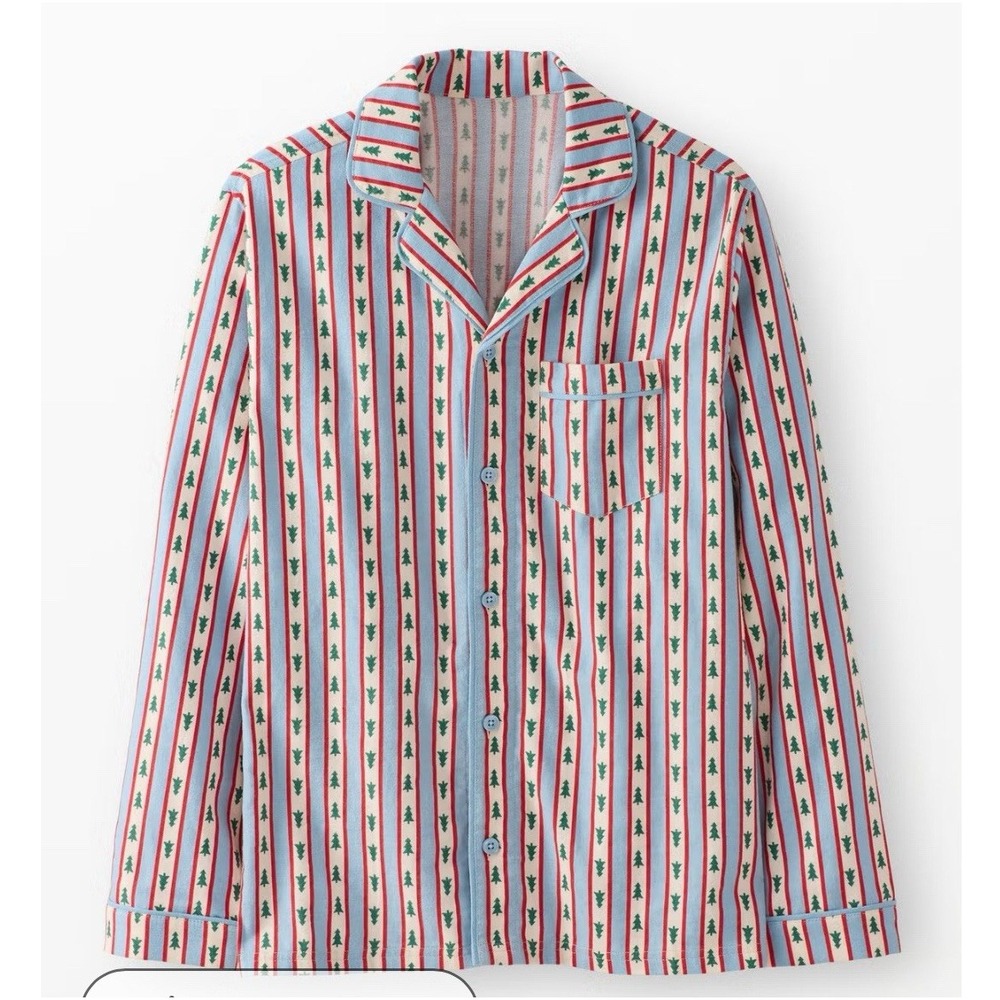 Hanna Anderson Adult‎ Pajama Flannel Collared Shirt Size XL NWOT